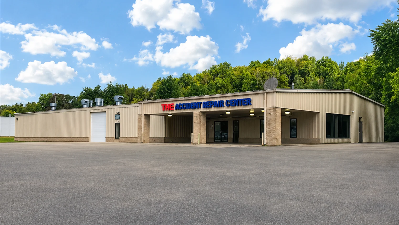 The Accident Repair Center Exterior Exterior of The Accident Repair Center building in Jamestown, New York.